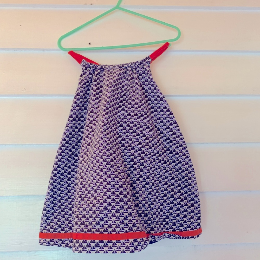 Janie and jack sun dress size 10 kids sailboat print ⛵️ good condition